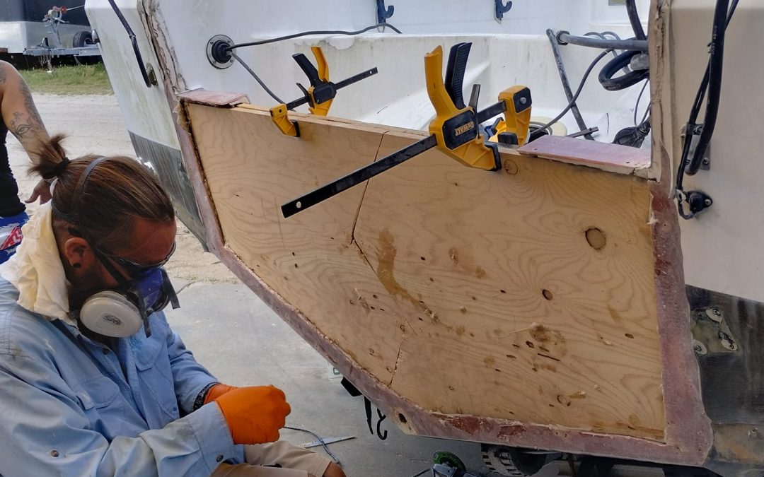 Professional Boat Transom Repair